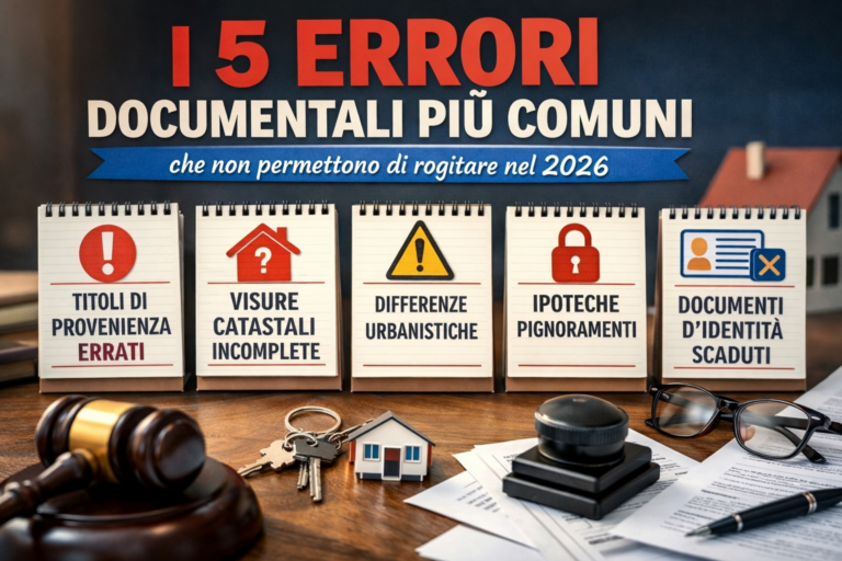 I 5 Errori Documentali più Comuni nel 2026